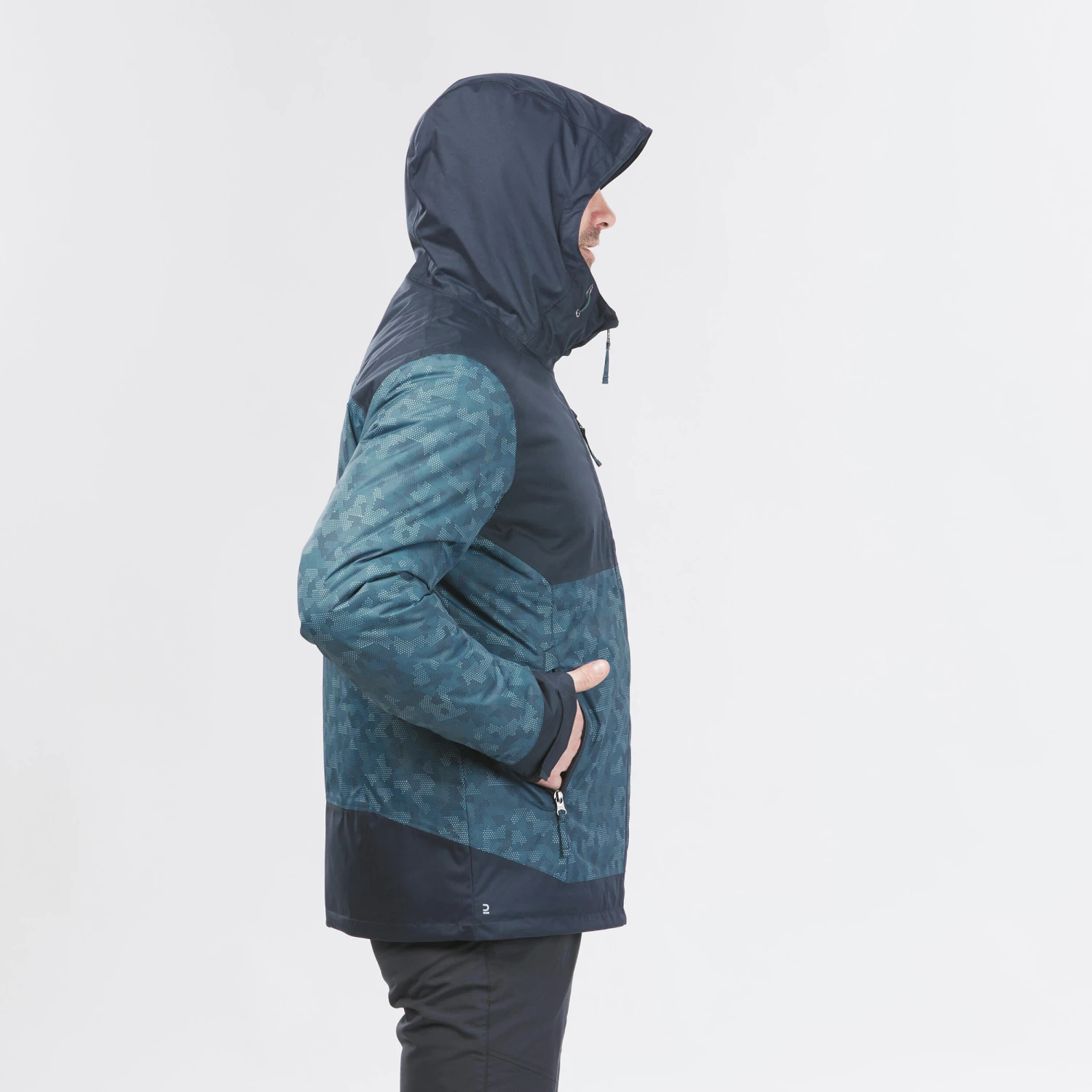 Quechua Men’s Hiking Waterproof Winter Jacket - SH500 18 Quechua Men’s Hiking Waterproof Winter Jacket - SH500 - Image 18