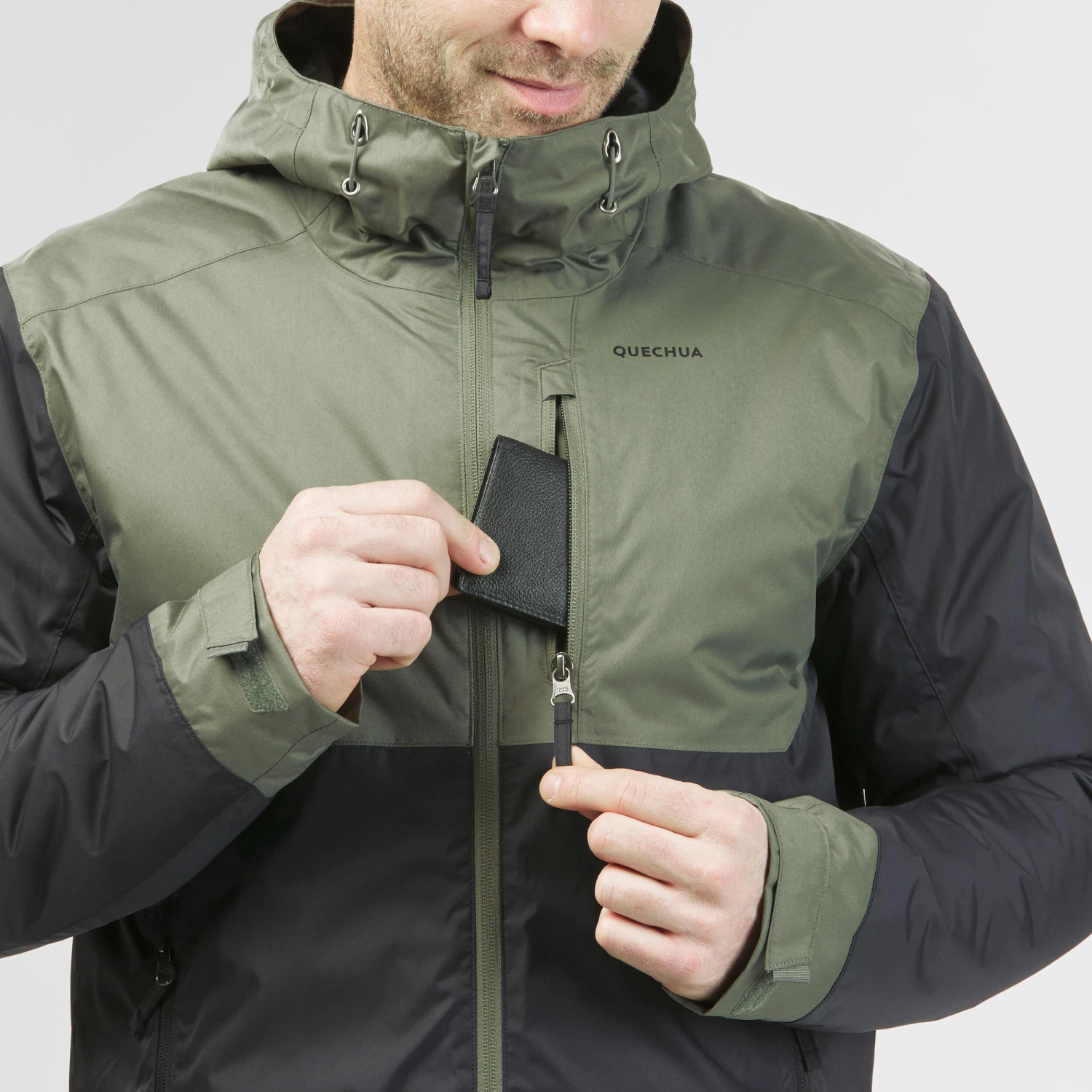 Quechua Men’s Hiking Waterproof Winter Jacket - SH500 7 Quechua Men’s Hiking Waterproof Winter Jacket - SH500 - Image 7