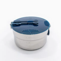 Quechua Hiker's Camping Stainless Steel Cooking Set MH100 4 Person (2.6 L) -Cheap Trail Blazer Store k73fcf6f46345e0083dd43cbea33b70e4