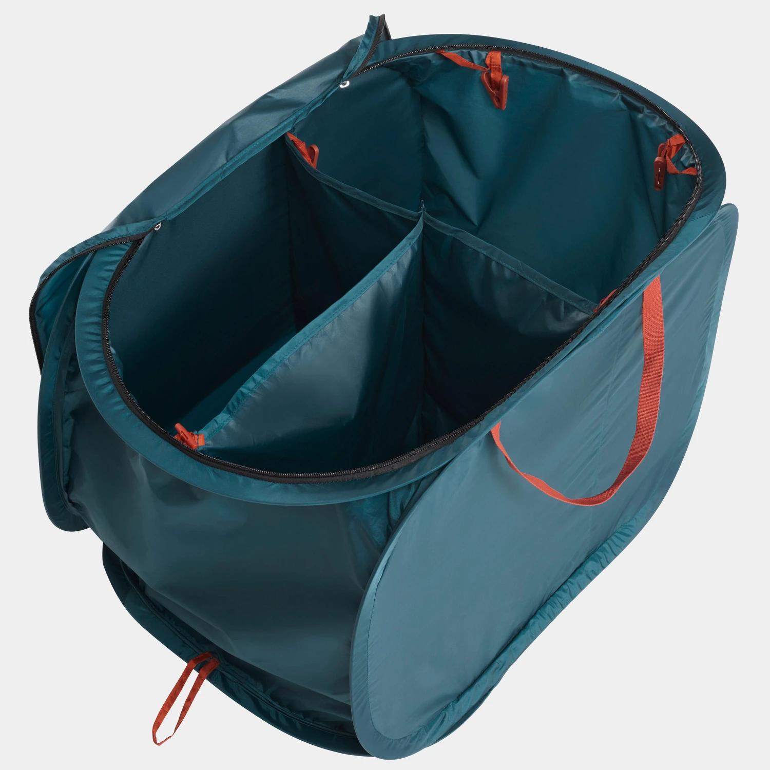Quechua Camping Recycling Bin - 3 Compartments - 80 Litres 2 Quechua Camping Recycling Bin - 3 Compartments - 80 Litres - Image 2